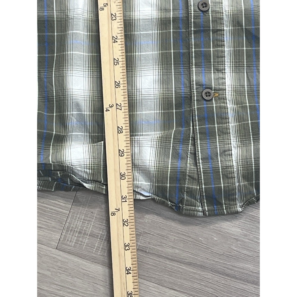 Carhartt Force Ridgefield Plaid Short Sleeve Relaxed Fit Shirt Men Large Vented - Picture 5 of 8